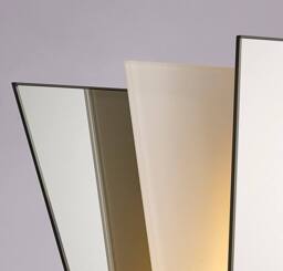 Netlighting Atlantis 3 Layer Flush Flush Wall Lamp E27 Frosted Mirror in Grey - thumbnail 5