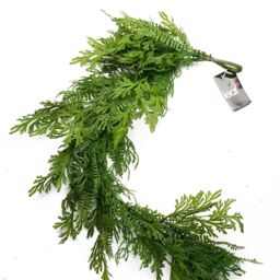 Leaf 140cm Artificial Hanging Trailing Fern Garland Plant in Green - thumbnail 4