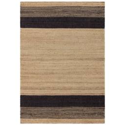 The Rug Shop UK Handmade Modern Plain Jute Striped Easy To Clean Area Rug in Charcoal - Size: 200 cm x 300 cm - thumbnail 2