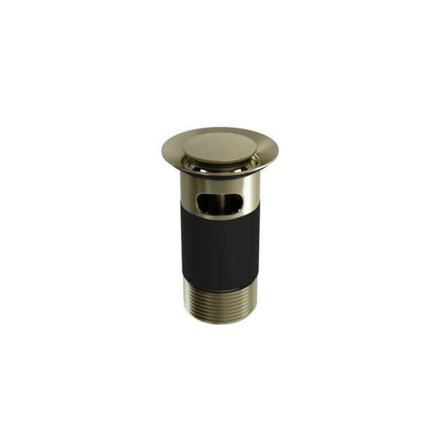 Balterley Round Slotted Basin Waste with Overflow, Top Fix Installation in Metallics - image 1