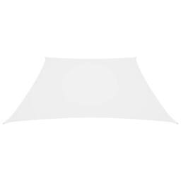 Berkfield Home Sunshade Sail Oxford Fabric Trapezium 3/5x4 m White - thumbnail 3