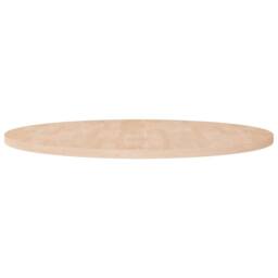 Berkfield Home Round Table Top √ò90x2, 5 cm Untreated Solid Wood Oak in Light Oak - thumbnail 2