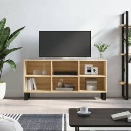 Berkfield Home TV Cabinet Sonoma Oak 103.5x30x50 cm Engineered Wood in Brown - thumbnail 1