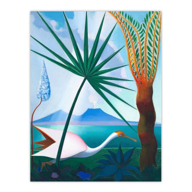 "Artery8 Joseph Stella Neapolitan Song Bay of Naples Wall Art Print - Size: W12"" x H16""" - image 1