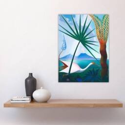 "Artery8 Joseph Stella Neapolitan Song Bay of Naples Wall Art Print - Size: W12"" x H16""" - thumbnail 4