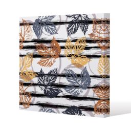Benjamin Tate Design Cute autumn leaves (Canvas Print) / 61 x 61 x 4cm in Natural - Size: 61 x 61 x 4 cm - thumbnail 1