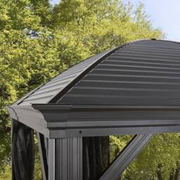 Rowlinsons Sojag Moreno Gazebo 3m x 3.7m - Aluminum - L362.99 x W298 x H283.01 cm in Grey - thumbnail 4