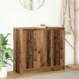 Berkfield Home Sideboard Old Wood 85x34x76 cm Engineered Wood in Brown - Size: 85 x 34 x 76 cm - thumbnail 1