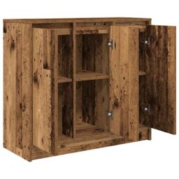 Berkfield Home Sideboard Old Wood 85x34x76 cm Engineered Wood in Brown - Size: 85 x 34 x 76 cm - thumbnail 5