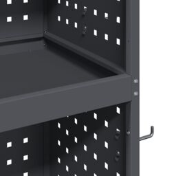 Berkfield Home Tool Trolley Anthracite 65 x 35 x 111 cm Powder-coated steel - thumbnail 8