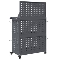 Berkfield Home Tool Trolley Anthracite 65 x 35 x 111 cm Powder-coated steel - thumbnail 7