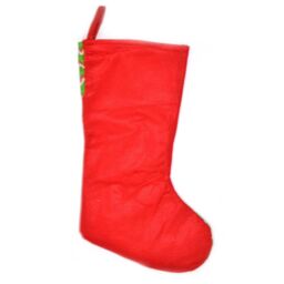 Shatchi Traditional Christmas Santa Stocking Xmas Stocking Sock Christmas Decorations in Red