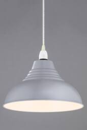BHS Lighting Steel Diner Easy Fit Light Shade in Grey