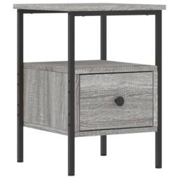 Berkfield Home Bedside Cabinets 2 pcs Grey Sonoma 34x36x50 cm Engineered Wood - Size: 34 x 36 x 50 cm - thumbnail 3