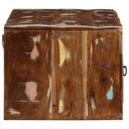 Berkfield Home Wall-mounted TV Cabinet 100x32x25 cm Solid Wood Reclaimed in Brown - Size: 100 x 32 x 25 cm - thumbnail 3