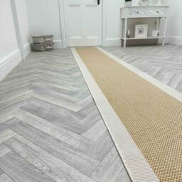 runrug Carpet Runner Rug - Indoor/Outdoor, Reversible, 2mm - 'Vichy' in Beige - Size: 70 cm x 330 cm - thumbnail 3