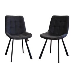 IH Design Anaisha Contemporary Design Dining Chairs in Grey Colour Set of 2 - thumbnail 5