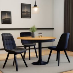 IH Design Anaisha Contemporary Design Dining Chairs in Grey Colour Set of 2 - thumbnail 4