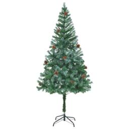 Berkfield Home Artificial Christmas Tree with Pinecones 180 cm in Green - thumbnail 2
