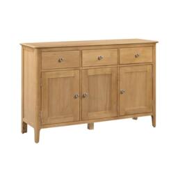 Cheshire Premium Strathmore Sideboard in Oak in Light Oak - thumbnail 1