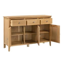 Cheshire Premium Strathmore Sideboard in Oak in Light Oak - thumbnail 2