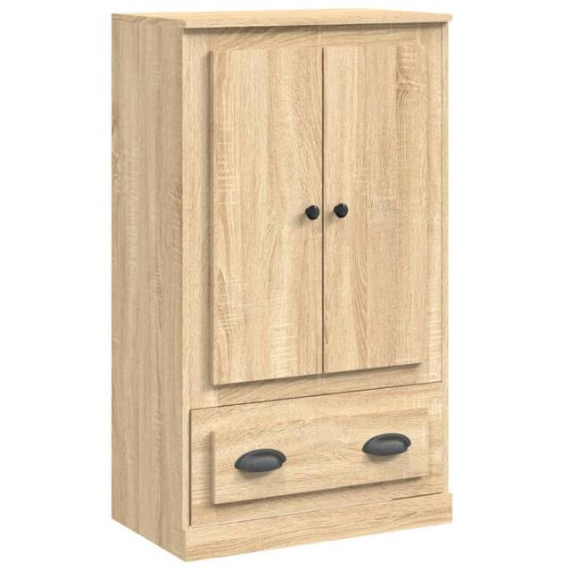 Berkfield Home Highboard Sonoma Oak 60x35.5x103.5 cm Engineered Wood in Light Tan - image 1