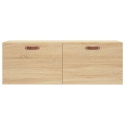 Berkfield Home Wall Cabinet Sonoma Oak 100x36.5x35 cm Engineered Wood in Brown - thumbnail 5