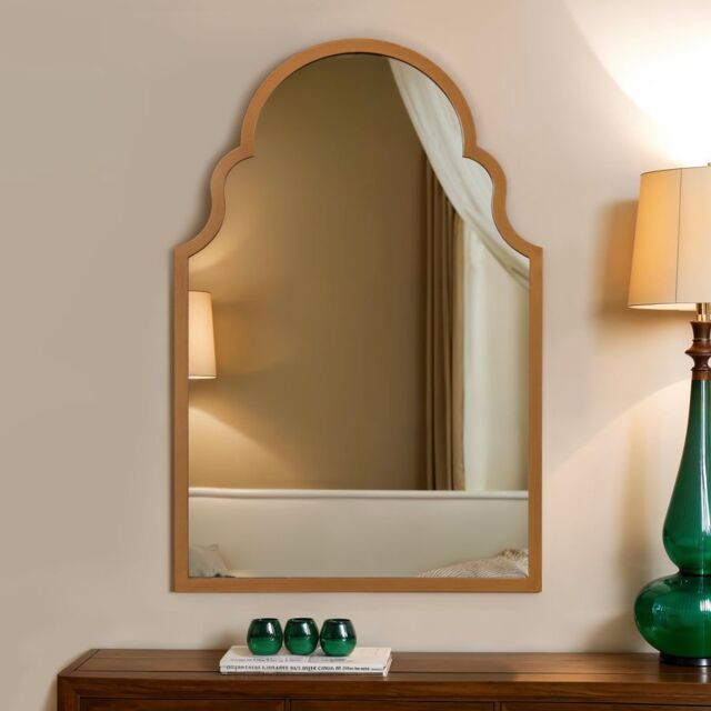 Home Garden Direct Antique Full-Length Wall Mirror - 60x90cm Vintage Frame in Gold - Size: 60x90 cm - image 1