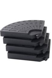 H&O Direct HDPE Cantilever Parasol Stand Water-or-Sand-Filled Umbrella Base in Black - thumbnail 4