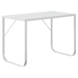 Berkfield Home Computer Desk White 110x60x73 cm Engineered Wood - Size: 110 x 60 x 73 cm - thumbnail 2