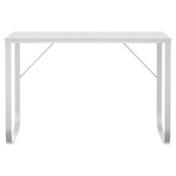 Berkfield Home Computer Desk White 110x60x73 cm Engineered Wood - Size: 110 x 60 x 73 cm - thumbnail 3