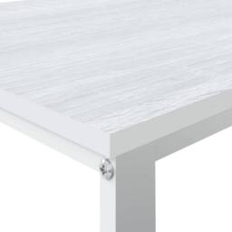 Berkfield Home Computer Desk White 110x60x73 cm Engineered Wood - Size: 110 x 60 x 73 cm - thumbnail 5