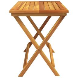 Berkfield Home Folding Garden Table 90x52.5x65 cm Solid Wood Acacia in Brown - thumbnail 5
