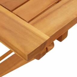 Berkfield Home Folding Garden Table 90x52.5x65 cm Solid Wood Acacia in Brown - thumbnail 9