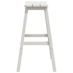 Berkfield Home Bar Stools 9 pcs White HDPE - thumbnail 6