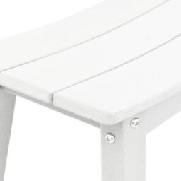 Berkfield Home Bar Stools 9 pcs White HDPE - thumbnail 7