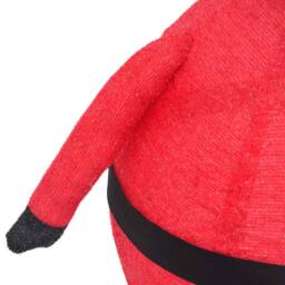 Berkfield Home Durable Decorative Christmas Santa Claus Figure LED Luxury Fabric 90cm - thumbnail 8