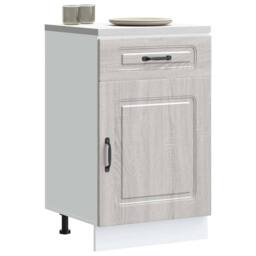 Berkfield Home Kitchen Base Cabinet Kalmar Grey Sonoma Engineered Wood - thumbnail 2