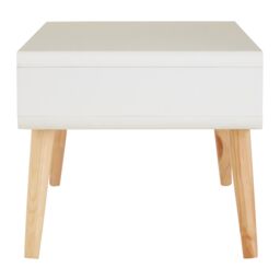 Orsina Display Coffee Table, Compact Wooden Table, Elegant Coffee Table with Storage, Sturdy Coffee Table for Home in White - thumbnail 3