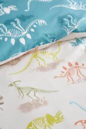 Bedlam 'Skeleton Dino' Easy Care Duvet Cover Set in Natural - Size: Single - thumbnail 3