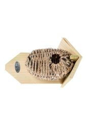 Homescapes Wooden Bird Box with Seagrass Birdnest in Natural - thumbnail 3