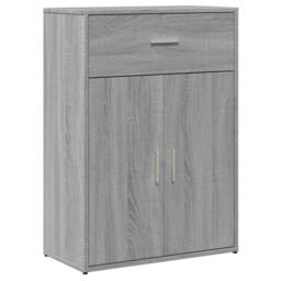 Berkfield Home Sideboards 2 pcs Grey Sonoma 60x30x84 cm Engineered Wood - Size: 60 x 30 x 84 cm - thumbnail 4