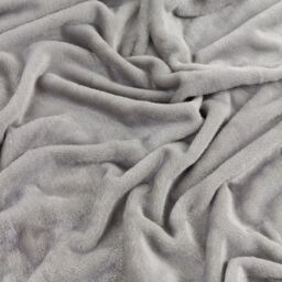 Furn Harrow Fleece Throw in Light Grey - Size: 140 cm x 180 cm - thumbnail 4