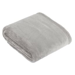 Furn Harrow Fleece Throw in Light Grey - Size: 140 cm x 180 cm - thumbnail 2