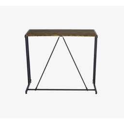 VOGREX Vintage Brown 90cm Black Home Office Computer Writing Desk