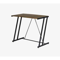 VOGREX Vintage Brown 90cm Black Home Office Computer Writing Desk - thumbnail 5