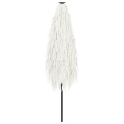 Berkfield Home Garden Parasol with Steel Pole White 388x388x248 cm - Size: 388 x 388 x 248 cm - thumbnail 6