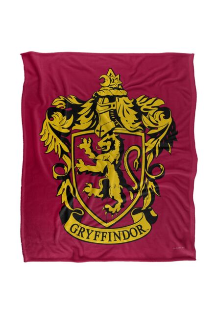 Warner Brothers Harry Potter Gryffindor Crest 3 Blanket 152 x 127 cm in White - image 1