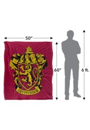 Warner Brothers Harry Potter Gryffindor Crest 3 Blanket 152 x 127 cm in White - thumbnail 5