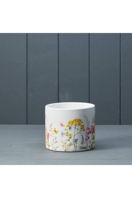 KDMD White & Multicolour Spring Meadow Pot - 11mm - image 1